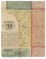 Mifflin, Ohio 1861 Old Town Map Custom Print - Ashland Co. (Nunan)