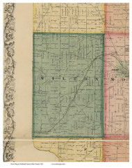 Milton, Ohio 1861 Old Town Map Custom Print - Ashland Co. (Nunan)