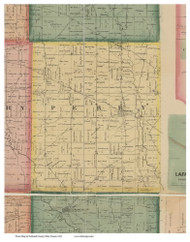 Perry, Ohio 1861 Old Town Map Custom Print - Ashland Co. (Nunan)