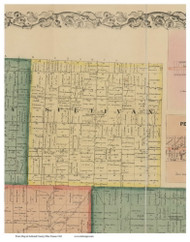 Sullivan, Ohio 1861 Old Town Map Custom Print - Ashland Co. (Nunan)