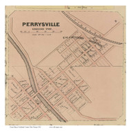 Perrysville - Greene, Ohio 1861 Old Town Map Custom Print - Ashland Co. (Nunan)