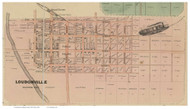 Loudounville - Hanover, Ohio 1861 Old Town Map Custom Print - Ashland Co. (Nunan)