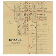 Orange Village - Orange, Ohio 1861 Old Town Map Custom Print - Ashland Co. (Nunan)