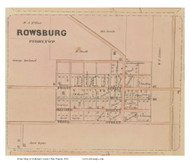 Rowsburg - Perry, Ohio 1861 Old Town Map Custom Print - Ashland Co. (Nunan)