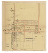 Hayesville - Vermillion, Ohio 1861 Old Town Map Custom Print - Ashland Co. (Nunan)