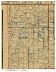 Clear Creek, Ohio 1897 Old Town Map Custom Print - Ashland Co.