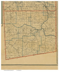 Hanover, Ohio 1897 Old Town Map Custom Print - Ashland Co.