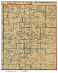 Jackson, Ohio 1897 Old Town Map Custom Print - Ashland Co.