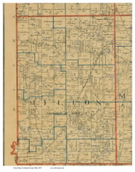 Milton, Ohio 1897 Old Town Map Custom Print - Ashland Co.