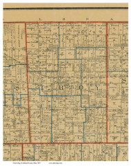 Troy, Ohio 1897 Old Town Map Custom Print - Ashland Co.