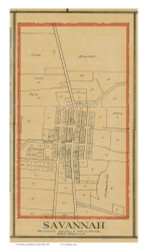 Savannah - Clear Creek, Ohio 1897 Old Town Map Custom Print - Ashland Co.