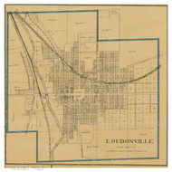 Loudounville - Hanover, Ohio 1897 Old Town Map Custom Print - Ashland Co.