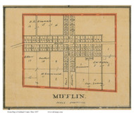 Mifflin Village - Mifflin, Ohio 1897 Old Town Map Custom Print - Ashland Co.