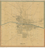 Ashland - Montgomery, Ohio 1897 Old Town Map Custom Print - Ashland Co.