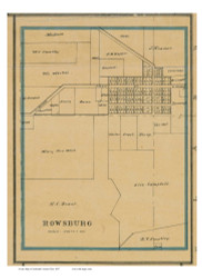Rowsburg - Perry, Ohio 1897 Old Town Map Custom Print - Ashland Co.