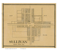 Sullivan Village - Sullivan, Ohio 1897 Old Town Map Custom Print - Ashland Co.