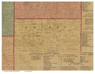 Goshen, Ohio 1860 Old Town Map Custom Print - Auglaize Co.