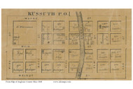 Kussuth PO - Salem, Ohio 1860 Old Town Map Custom Print - Auglaize Co.