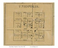 Uniopolis - Union, Ohio 1860 Old Town Map Custom Print - Auglaize Co.