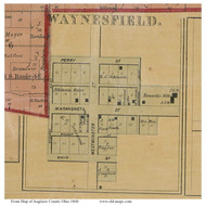 Waynesfield - Wayne, Ohio 1860 Old Town Map Custom Print - Auglaize Co.