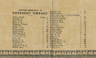 Dochouquet Business Directory - Auglaize Co., Ohio 1860 Old Town Map Custom Print - Auglaize Co.