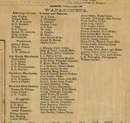 Wapakoneta Business Directory - Auglaize Co., Ohio 1860 Old Town Map Custom Print - Auglaize Co.