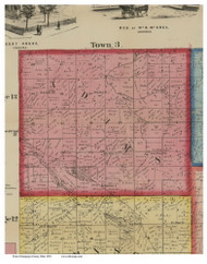 Adams, Ohio 1858 Old Town Map Custom Print - Champaign Co.