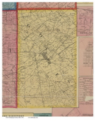 Goshen, Ohio 1858 Old Town Map Custom Print - Champaign Co.