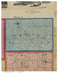 Harrison, Ohio 1858 Old Town Map Custom Print - Champaign Co.