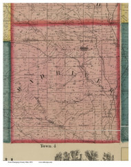 Mad River, Ohio 1858 Old Town Map Custom Print - Champaign Co.