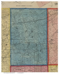 Wayne, Ohio 1858 Old Town Map Custom Print - Champaign Co.
