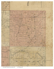 Adams, Ohio 1850 Old Town Map Custom Print - Coshocton Co.
