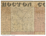 Clark, Ohio 1850 Old Town Map Custom Print - Coshocton Co.