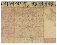 Crawford, Ohio 1850 Old Town Map Custom Print - Coshocton Co.