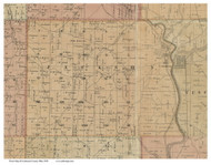 Jackson, Ohio 1850 Old Town Map Custom Print - Coshocton Co.