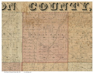Millcreek, Ohio 1850 Old Town Map Custom Print - Coshocton Co.
