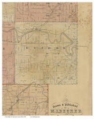 Oxford, Ohio 1850 Old Town Map Custom Print - Coshocton Co.