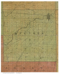Bucyrus, Ohio 1850 Old Town Map Custom Print - Crawford Co.