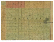 Jackson, Ohio 1850 Old Town Map Custom Print - Crawford Co.