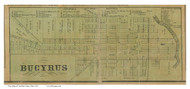 Bucyrus - Bucyrus, Ohio 1850 Old Town Map Custom Print - Crawford Co.