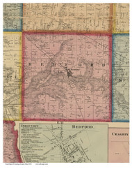 Bedford, Ohio 1858 - Copy C - Old Town Map Custom Print - Cuyahoga Co.