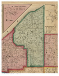 Euclid, Ohio 1858 - Copy C - Old Town Map Custom Print - Cuyahoga Co.