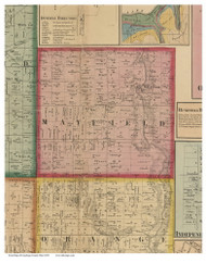 Mayfield, Ohio 1858 - Copy C - Old Town Map Custom Print - Cuyahoga Co.