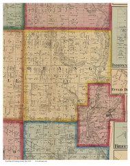 Orange, Ohio 1858 - Copy C - Old Town Map Custom Print - Cuyahoga Co.