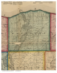 Rockport, Ohio 1858 - Copy C - Old Town Map Custom Print - Cuyahoga Co.