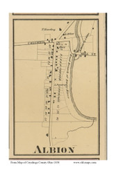 Albion - Strongsville, Ohio 1858 - Copy C - Old Town Map Custom Print - Cuyahoga Co.