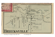 Brecksville Village - Brecksville, Ohio 1858 - Copy C - Old Town Map Custom Print - Cuyahoga Co.