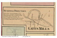 Gates Mills - Mayfield, Ohio 1858 - Copy C - Old Town Map Custom Print - Cuyahoga Co.