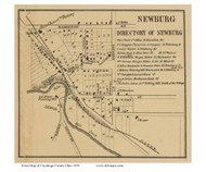 Newburgh Village - Newburgh, Ohio 1858 - Copy C - Old Town Map Custom Print - Cuyahoga Co.