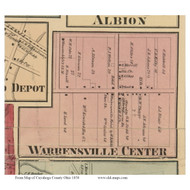 Warrensville Center - Warrensville, Ohio 1858 - Copy C - Old Town Map Custom Print - Cuyahoga Co.